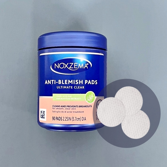 (Pre Order) Noxzema® Ultimate Clear Face Pads Anti-Blemish แผ่นเช็ดหน้าป้องกันสิว รักษาสิว รอยสิว เคลียร์รูขุมขน ทำจากแอลกอฮอล์มากกว่า 60%