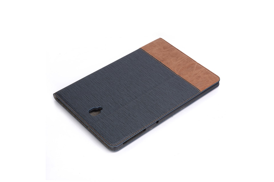 Case Samsung Galaxy Tab S4 10.5 T830 T835 #เคสฝาพับกระเป๋าสตางค์หนัง PU สมาร์ท 2 สี Bi-color Smart Stripe Leather Wallet