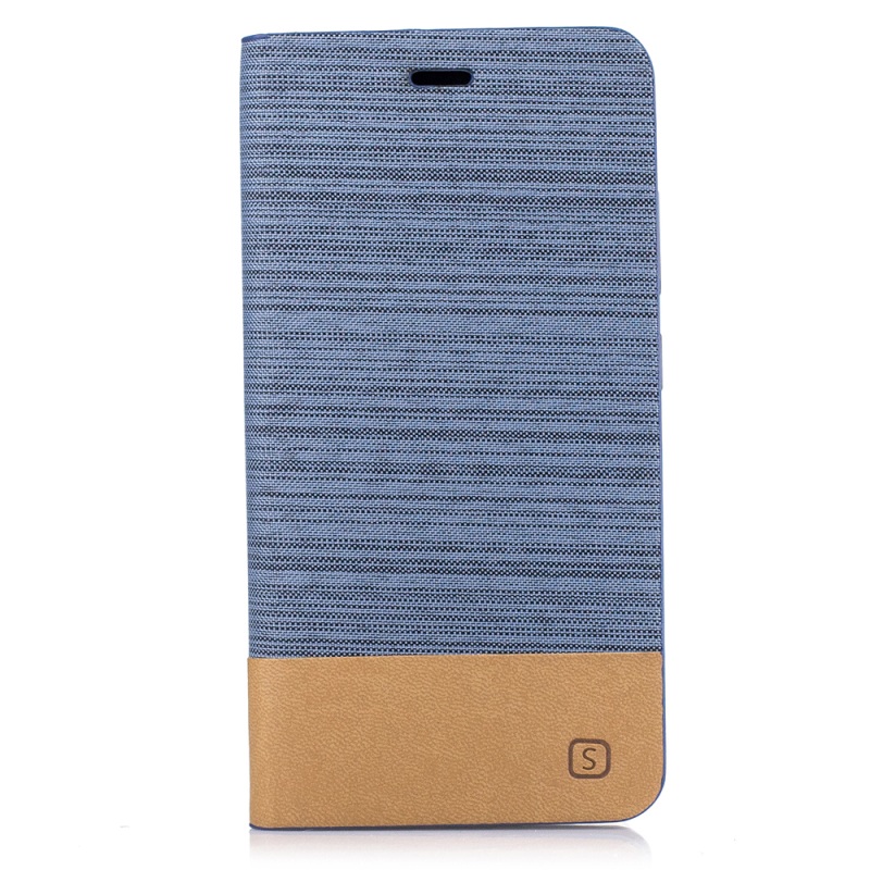 Case Asus Zenfone 3 MAX ZC520TL เคสหนังฝาพับ Bi-color Canvas Flip Leather Card Holder Case