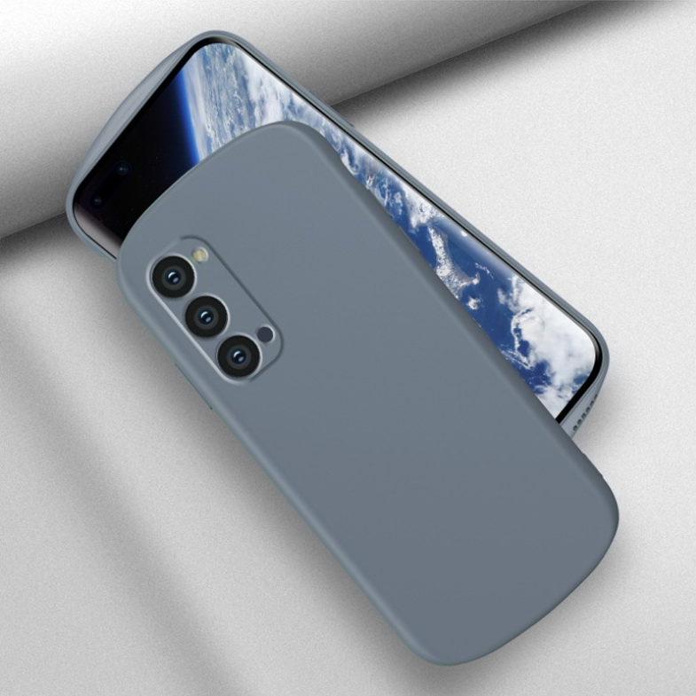 เคส OPPO Reno 5 Pro 5G #เคสฝาหลังซิลิโคนนิ่มรูปไข่ High Quality Oval Liquid Silicone Matte Casing Soft Cover