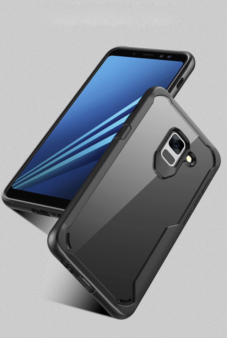 Case Samsung Galaxy A8 Plus 2018 #เคสฝาหลัง Hybrid Shock Absorption PC + TPU