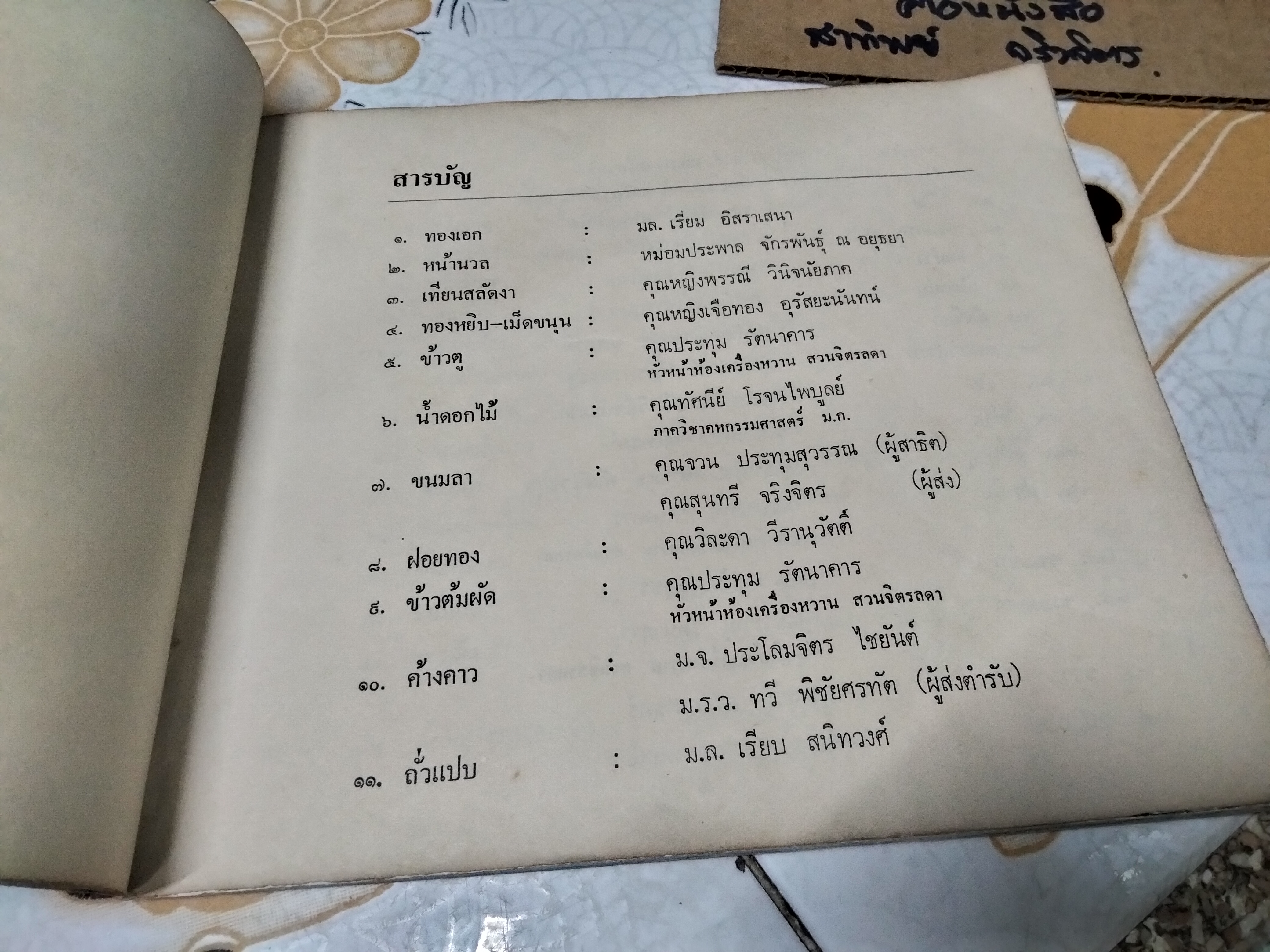 ตำรับขนมไทย โดยสายปัญญาสมาคม **สินค้าหมด**