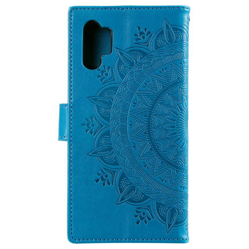 Case Samsung Galaxy A32#เคสฝาพับหนัง PU ปั้มลาย Imprint Mandala Flower