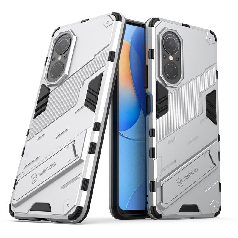Case Huawei Nova 9 SE #เคสฝาหลังพลาสติก ไฮบริด TPU + Kickstand