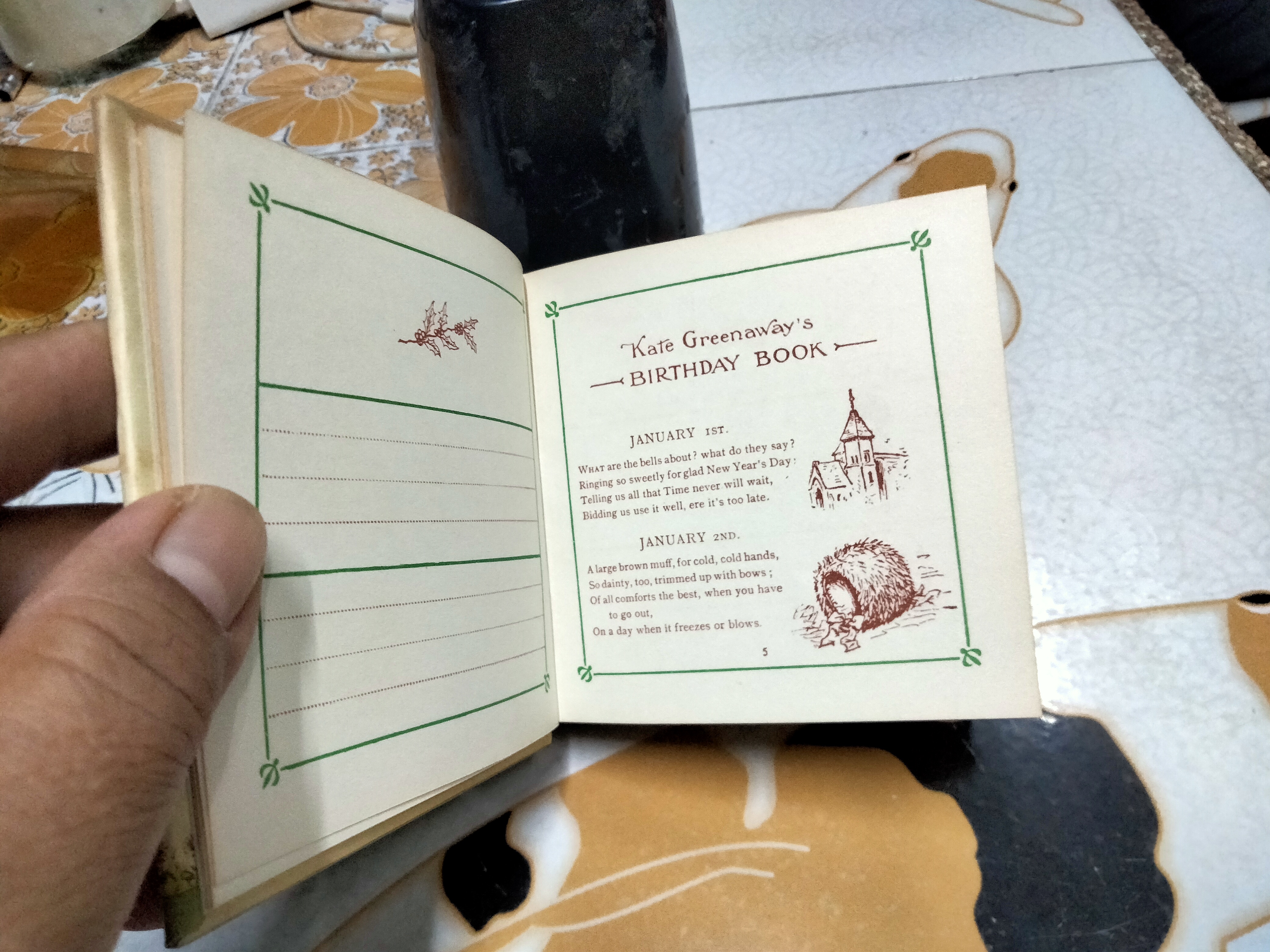 Kate Greenaway 's birthday book สมุดบันทึกวันเกิด **สินค้าหมด**