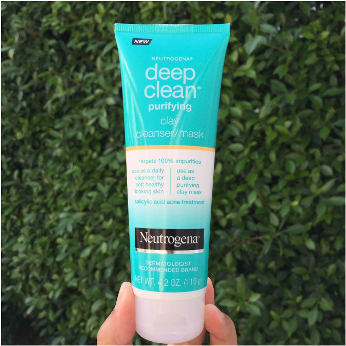 (Pre Order) Neutrogena® Deep Clean Purifying Clay Cleanser/Mask 119 g สูตร 2-in-1 นูโทรจีน่า คลีนเซอร์และมาส์กหน้า