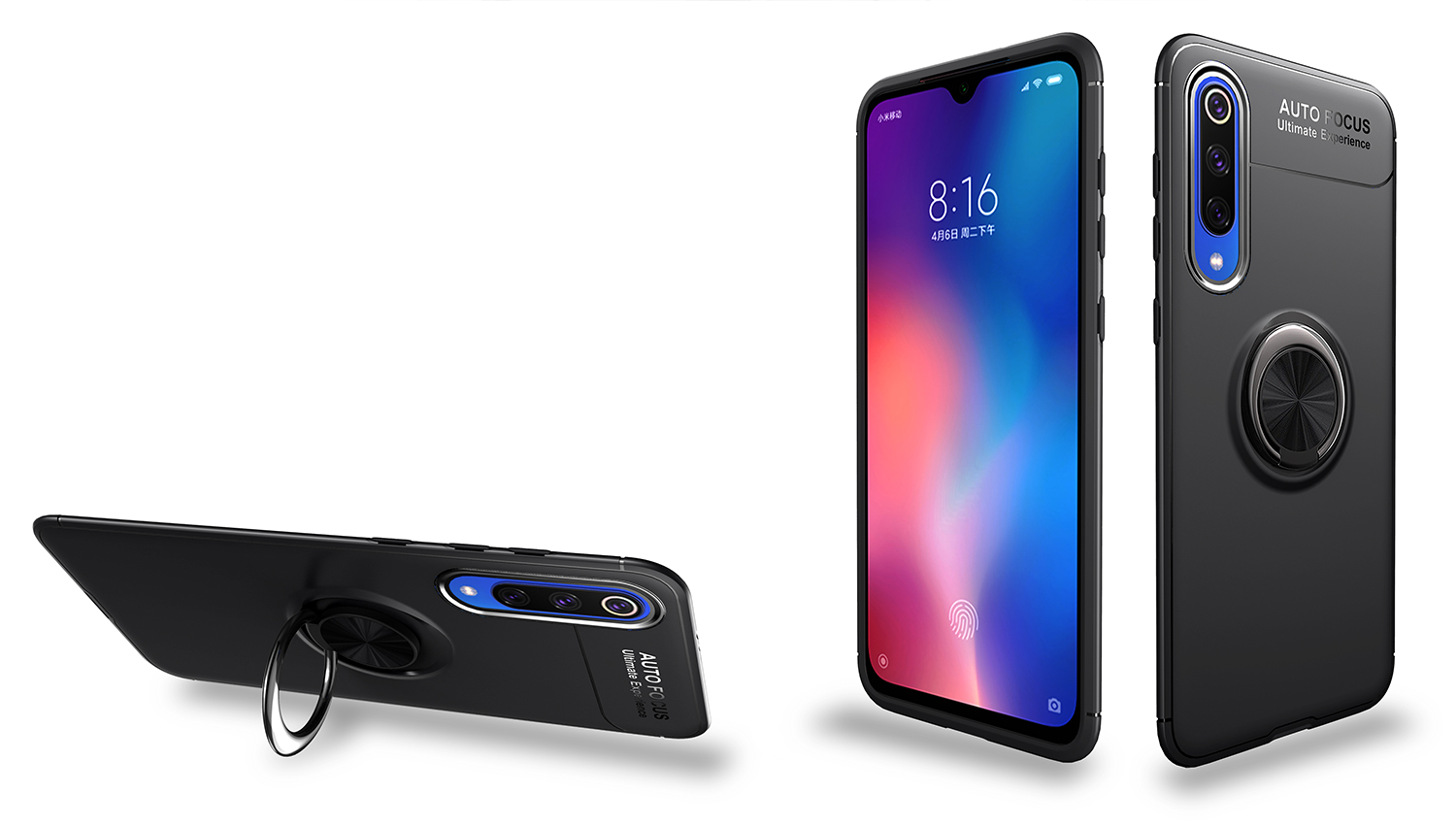 เคส Xiaomi Mi 9 SE #เคสฝาหลัง LENUO Metal Ring Bracket TPU (แผ่นโลหะแบบ Built-in)