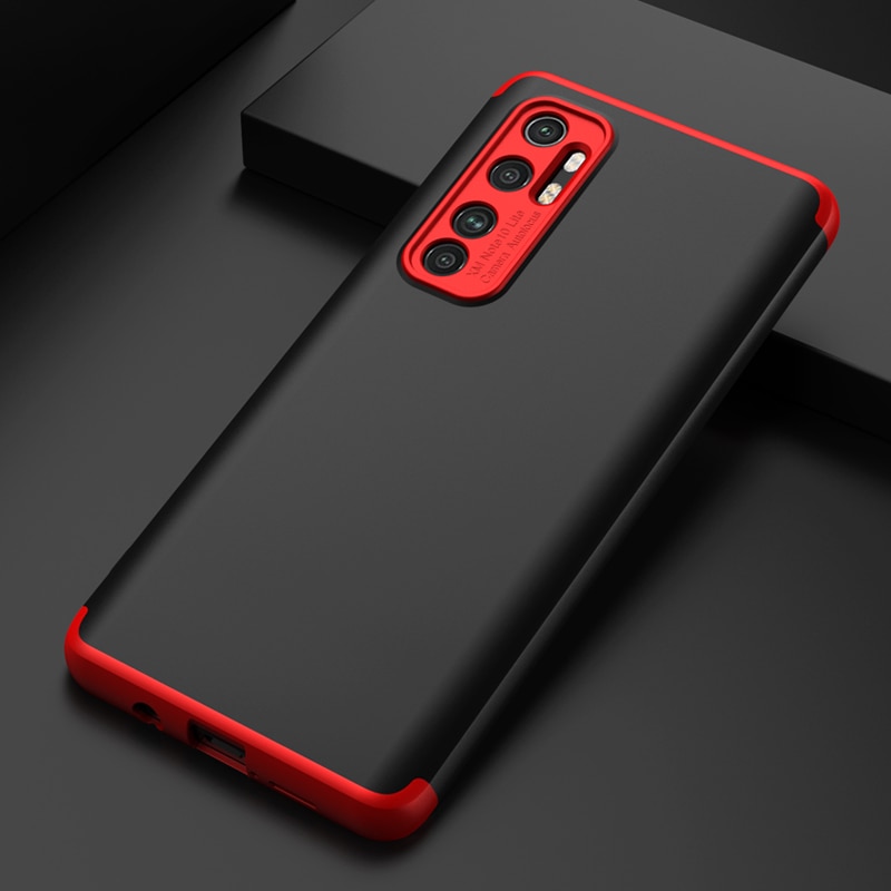 เคส Xiaomi Mi Note 10 Lite #เคสฝาหลังพลาสติกแข็ง Detachable All-wrapped Matte แยกชิ้นได้