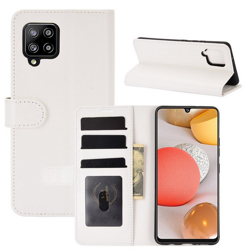 เคส Samsung Galaxy A42 5G #เคสฝาพับหนัง PU ผิวหนังม้าสไตล์กระเป๋าสตางค์