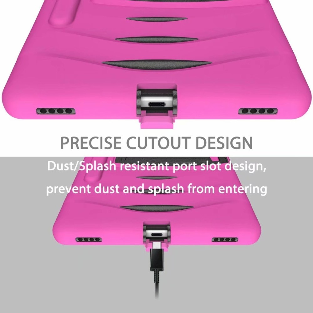 Case Samsung Galaxy Tab S6 SM-T860/T865 #เคสฝาหลังกันกระแทกพลาสติกแข็ง + ซิลิโคนพร้อมขาตั้ง