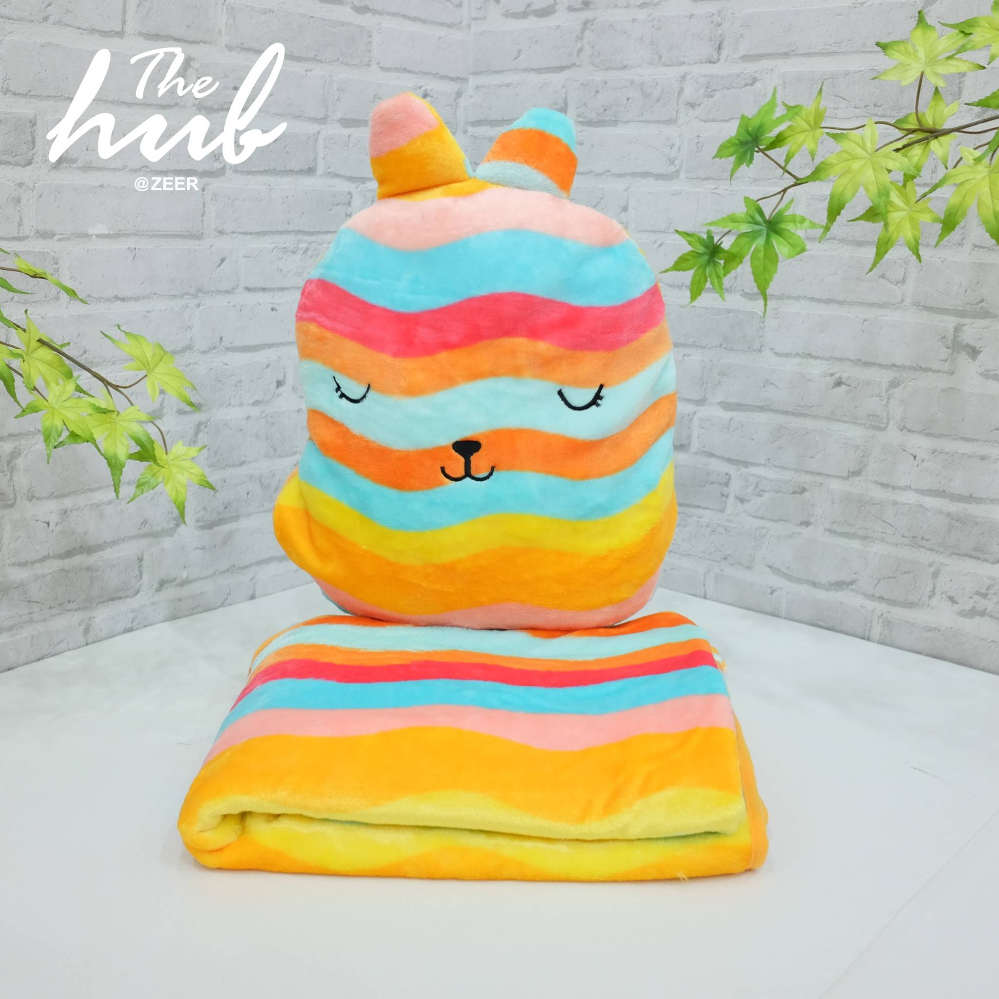 หมอนผ้าห่มคราฟคัลเลอร์ฟูล