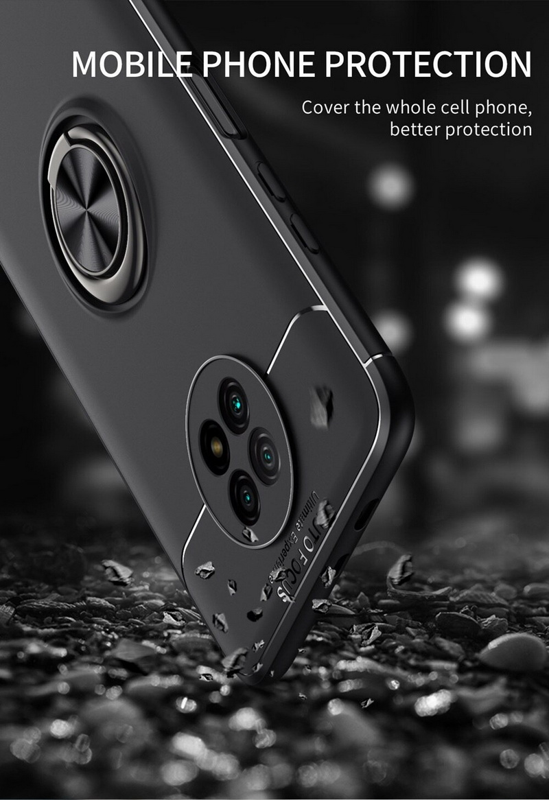 เคส Redmi Note 9T 5G #เคสฝาหลัง Soft TPU Finger Ring Kickstand (แผ่นโลหะแบบ Built-in) Soft TPU