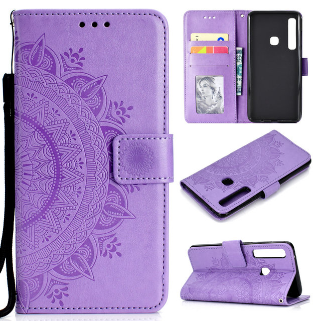 Case Samsung Galaxy A9 (2018) #เคสฝาพับหนัง PU พิมพ์ลาย mprinted Mandala Pattern Wallet