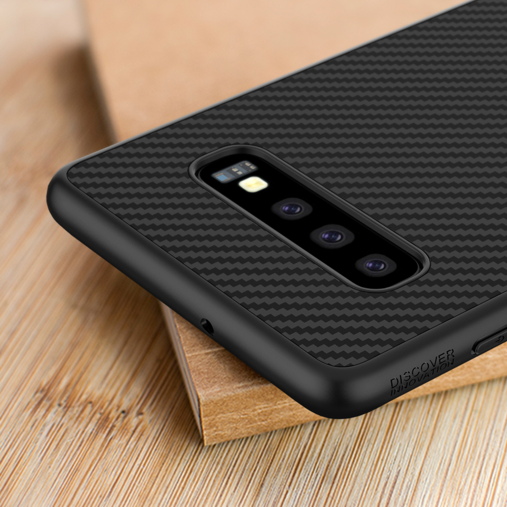 เคส Samsung Galaxy S10 #เคสฝาหลังแข็ง NILLKIN แท้ Synthetic Fiber Hard Plastic Cover
