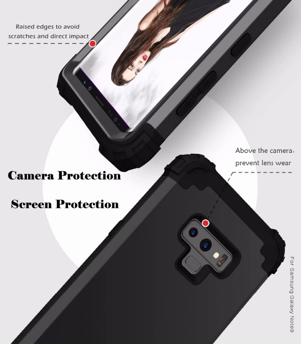 เคส Samsung Galaxy Note 9 N960 #เคสฝาหลังไฮบริดกันกระแทกแยกชิ้นได้ PC+Silicone