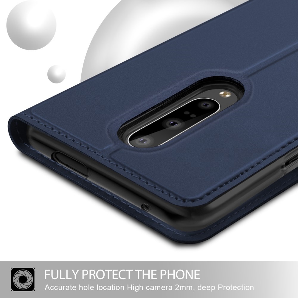 Case OnePlus 7 Pro #เคสฝาพับหนัง PU มีช่องใส่บัตรปิดอัตโนมัติ Auto-absorbed Leather Stand Card Slot