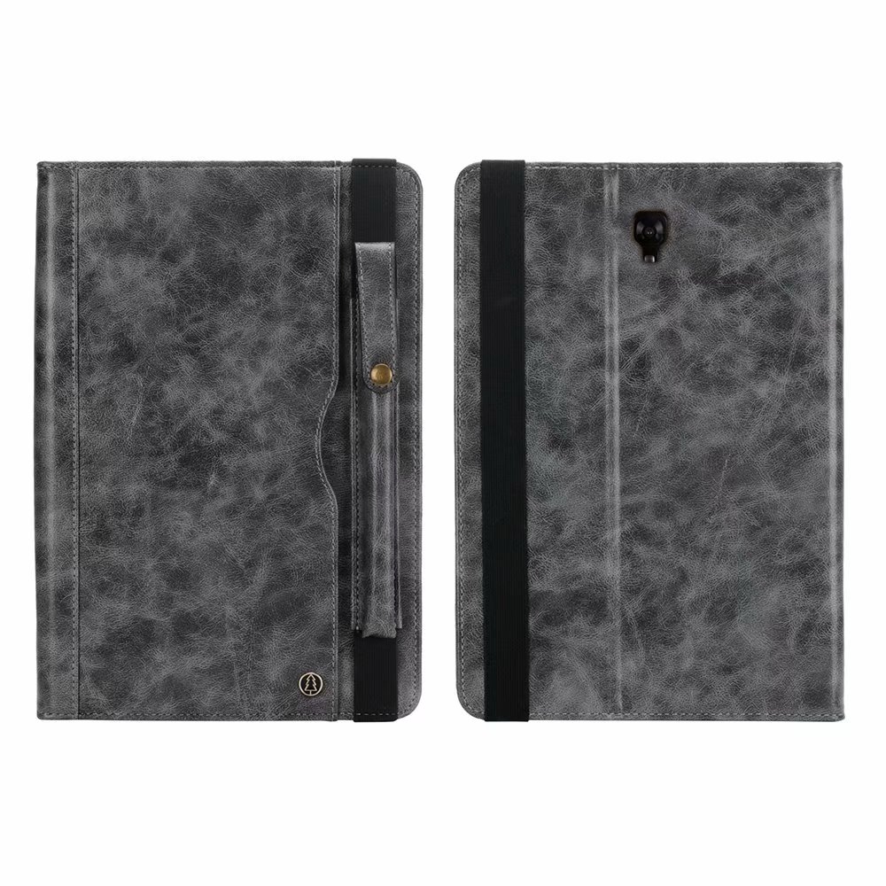 เคส Samsung Galaxy Tab A 10.5 (2018) T590 T595 #เคสฝาพับหนัง PU แบบกระเป๋าสตางค์ Retro Horse Crazy พร้อมช่องปากกา