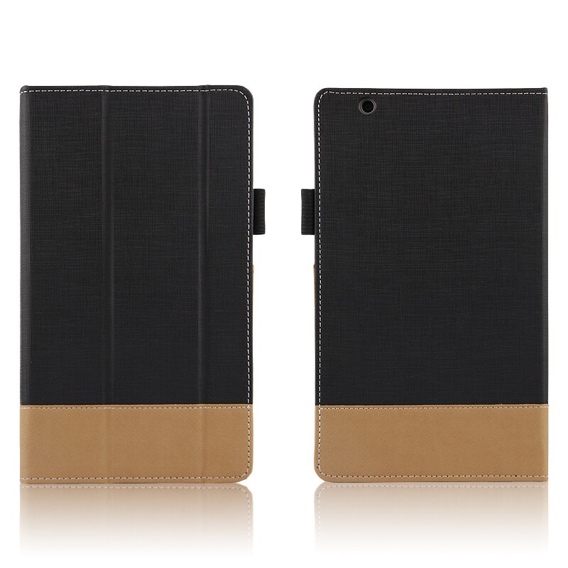 เคส Huawei MediaPad M3 8.4 นิ้ว #เคสฝาพับหนัง PU แบบ 3 พับสมาร์ท 2 สี Bi-color Smart Stripe Leather Wallet
