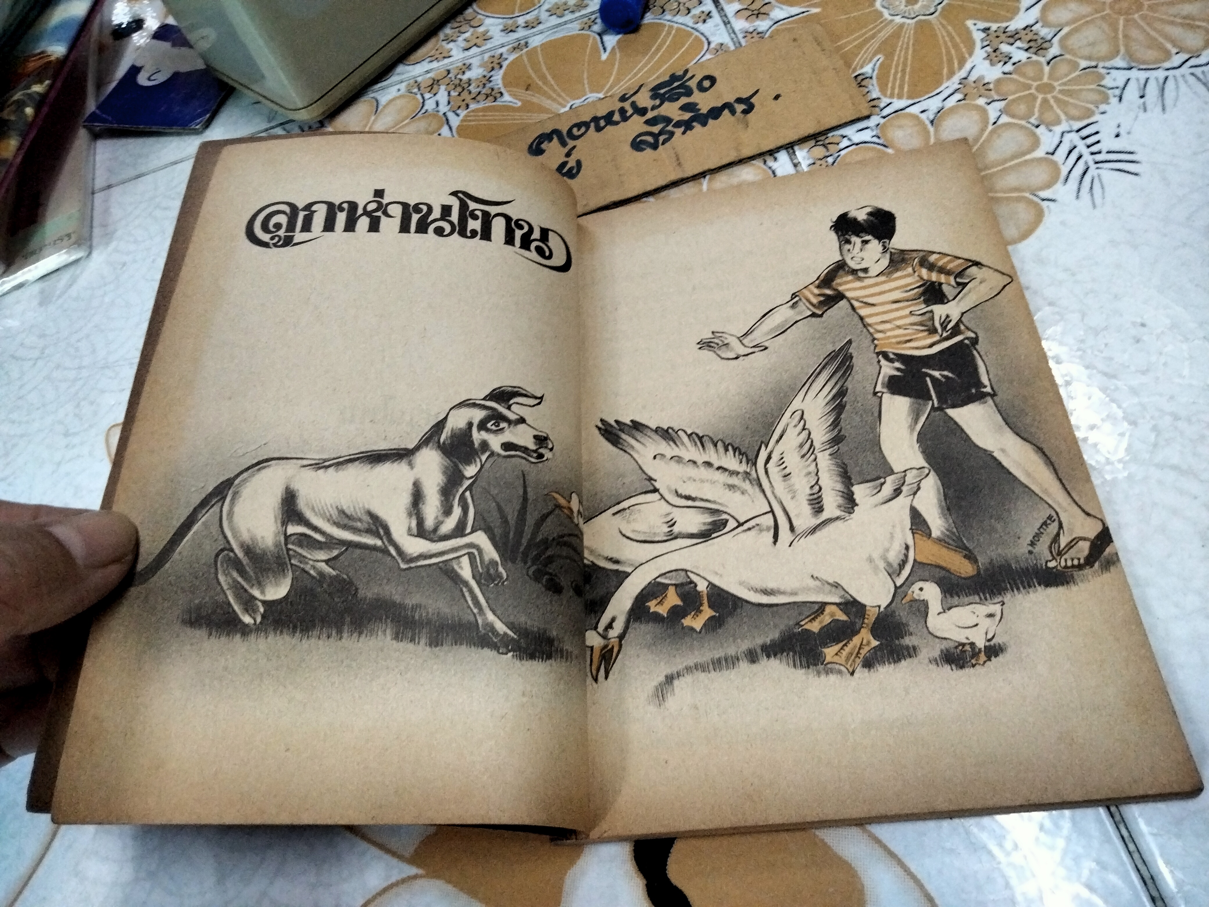 ลูกห่านโทน - ส. พุ่มสุวรรณ หนังสืออ่านสำหรับเยาวชน ชุด สัตว์เลี้ยงแสนรัก อันดับที่ 6/93 สำนักพิมพ์ไทยวัฒนาพานิช พิมพ์ปี พ.ศ 2526 **สินค้าหมด**