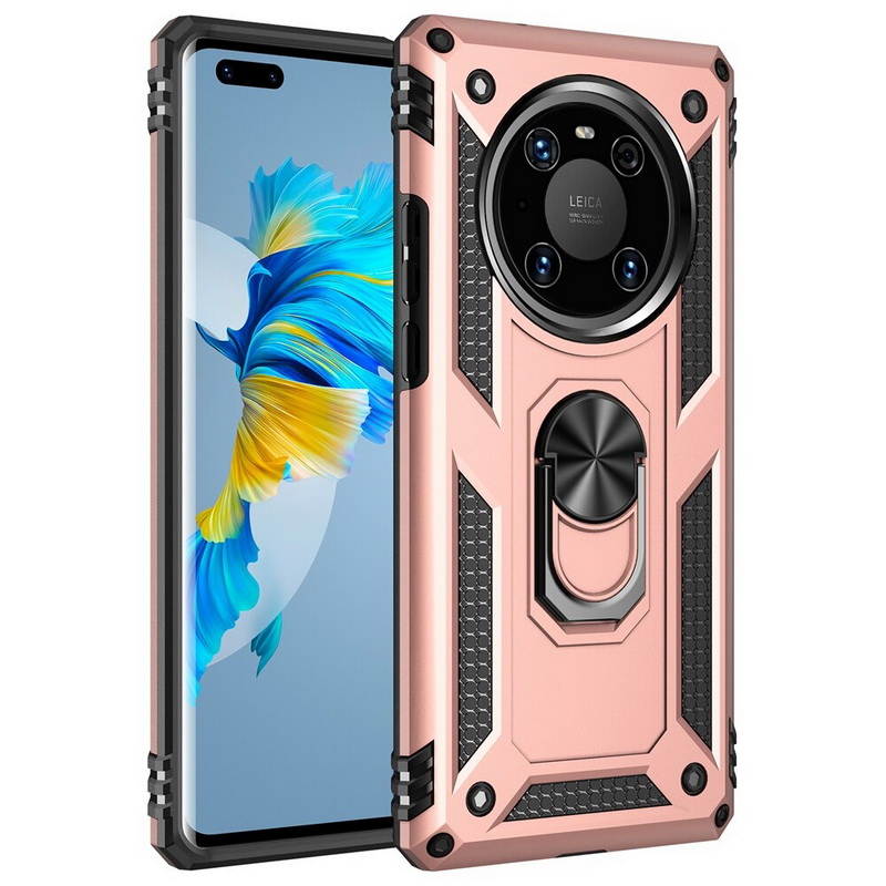 Case Huawei Mate 40 Pro #เคสฝาหลัง Hybrid TPU+PC มีแหวนสวมนิ้ว