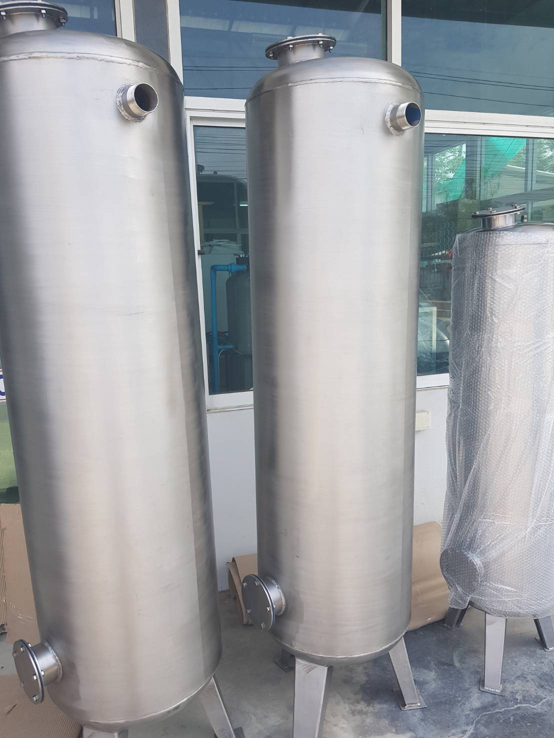 ถังกรองสแตนเลส26นิ้วขนาด65ซม.x150ซม.x3มม