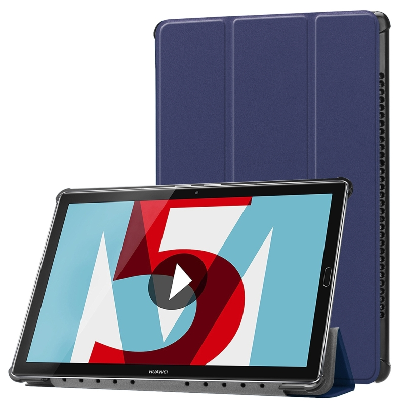 Case Huawei MediaPad M5 Pro 10.8 นิ้ว #เคสฝาพับหนัง PU แบบ 3 พับ Leather Cover with Tri-fold Stand