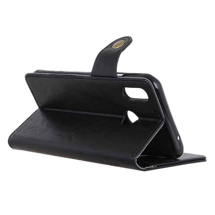 Case Asus Zenfone Max (M2) ZB633KL #เคสฝาพับหนัง PU ผิวหนังม้า S-shape Crazy Horse Texture Wallet Leather