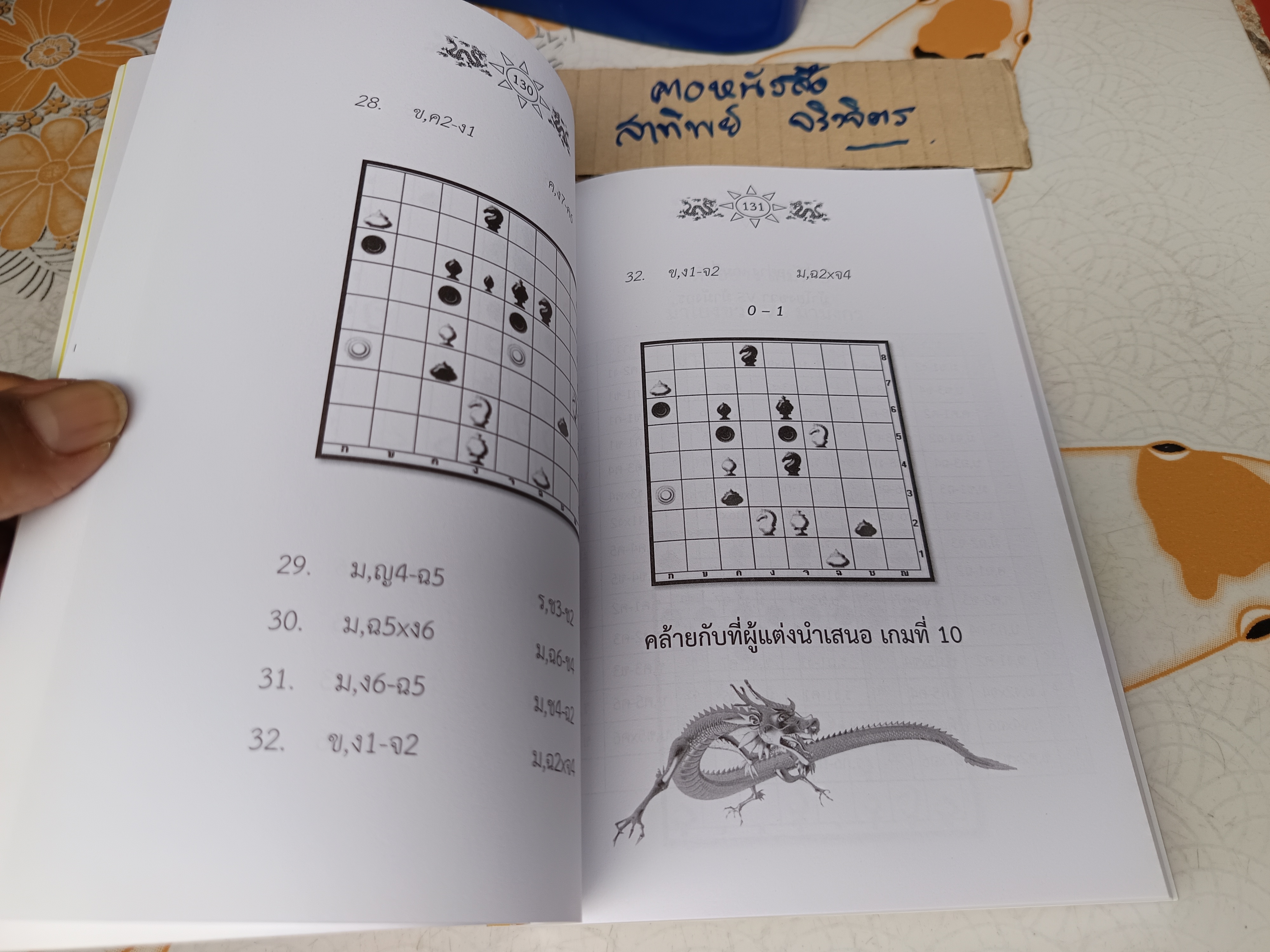 ตำราหมากรุกไทย ม้ามังกร โดย อ.ตุ๊ก ปากน้ำ **สินค้าหมด**