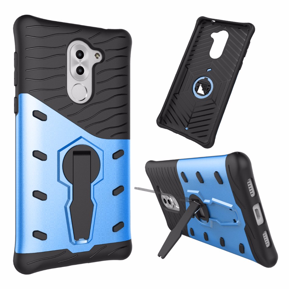 เคสฝาหลัง Armor Kickstand PC TPU Hybrid Case มีขาตั้ง #Case Huawei GR5 2017