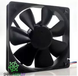 พัดลมระบายอากาศ 12VDC CASE PC FAN PC 12cmX12cm (4.5'') black