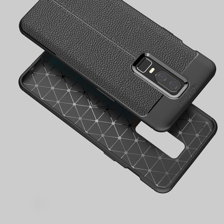 Case OnePlus 6 #เคสฝาหลัง TPU ผิวลิ้นจี่ช่วยป้องกันลายนิ้วมือและกันลื่นได้ดี