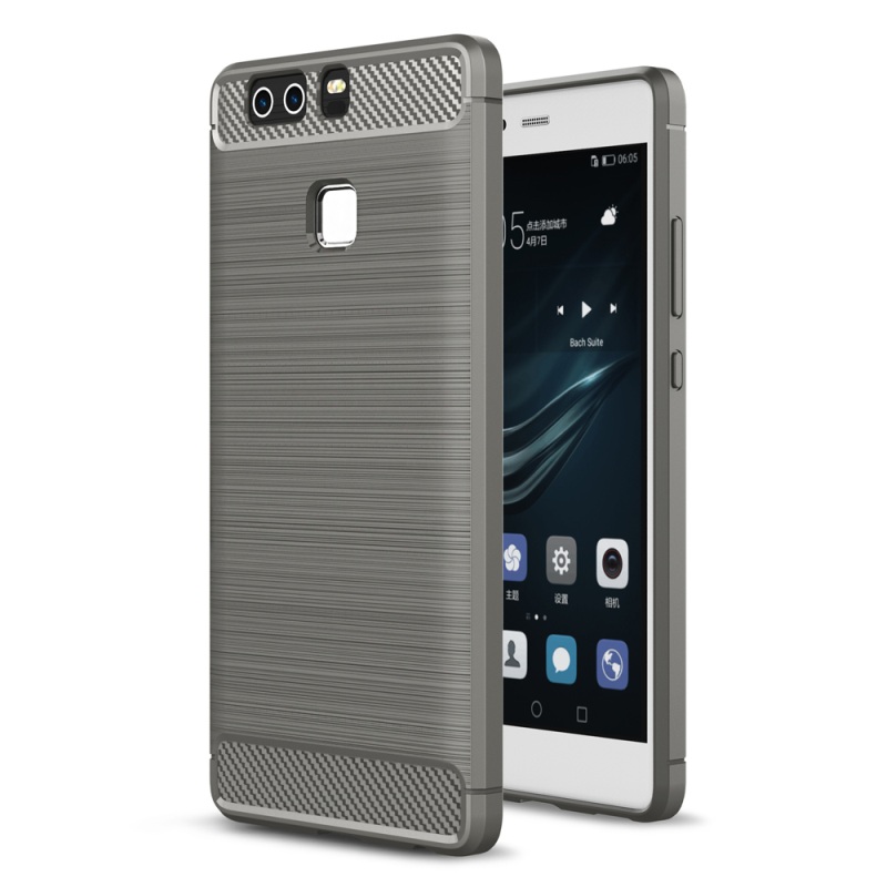Case Huawei P9 #เคสฝาหลังคาร์บอนไฟเบอร์ TPU