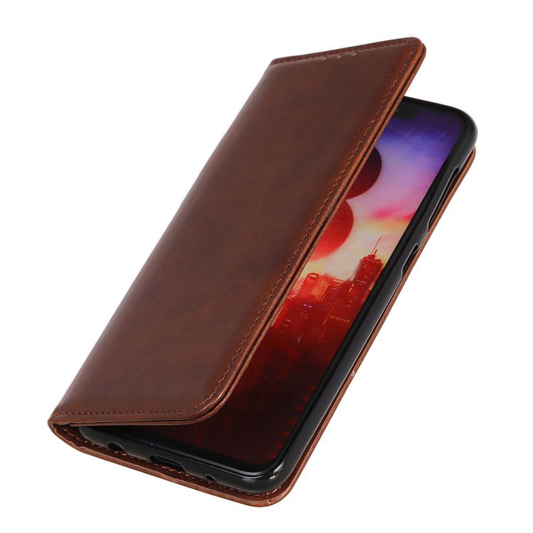 เคส Huawei P30 #เคสฝาพับแบบกระเป๋าสตางค์ Auto-absorbed Split Leather อัตโนมัติดูดซับ