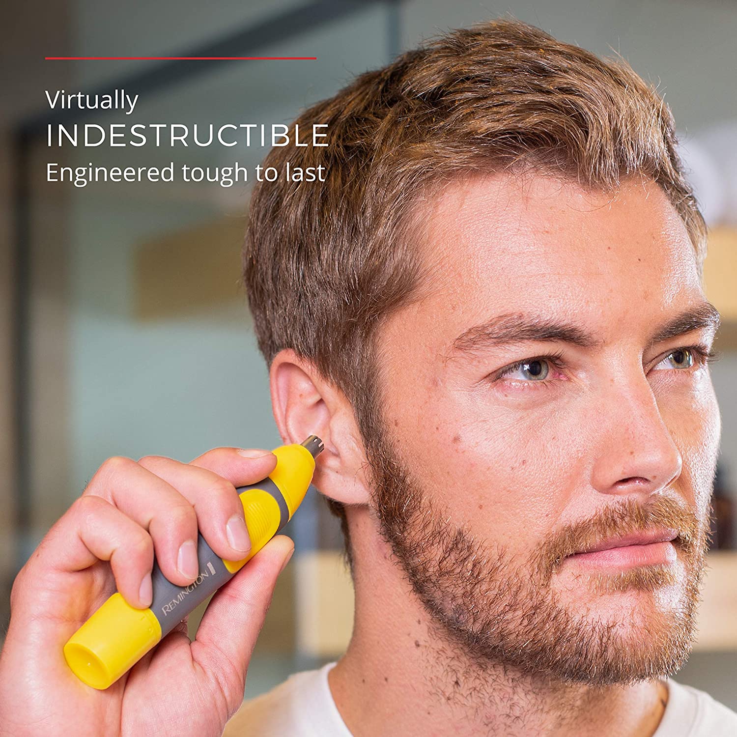 Remington® Virtually Indestructible Nose, Ear & Brow Trimmer NE3871 เครื่องตัดแต่งขนจมูก หู และคิ้ว ขนบนใบหน้า