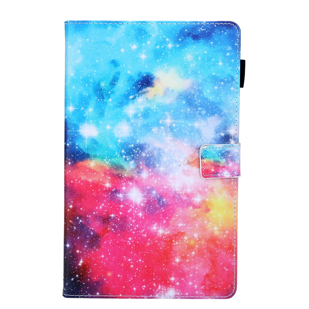 Case Samsung Galaxy Tab A 8 (2019) / Tab A with S Pen P200 P205 #เคสฝาพับหนัง PU พิมพ์ลาย Pattern Printing PU Leather Flip