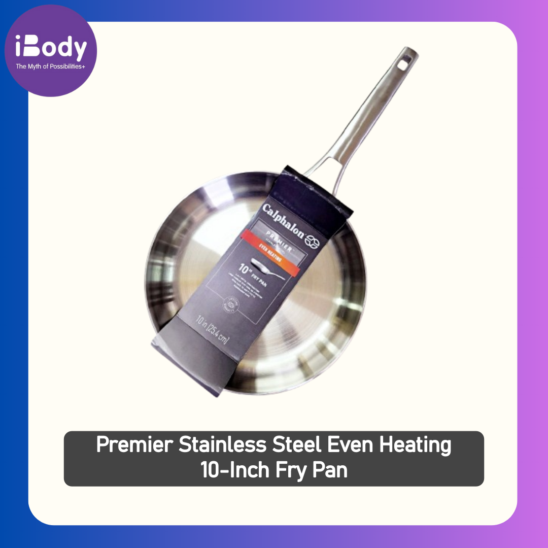 (Select by Calphalon) Premier Stainless Steel Even Heating 10-Inch Fry Pan คาลฟาลอน กระทะ 10 นิ้ว เคลือบนอนสติ๊ก