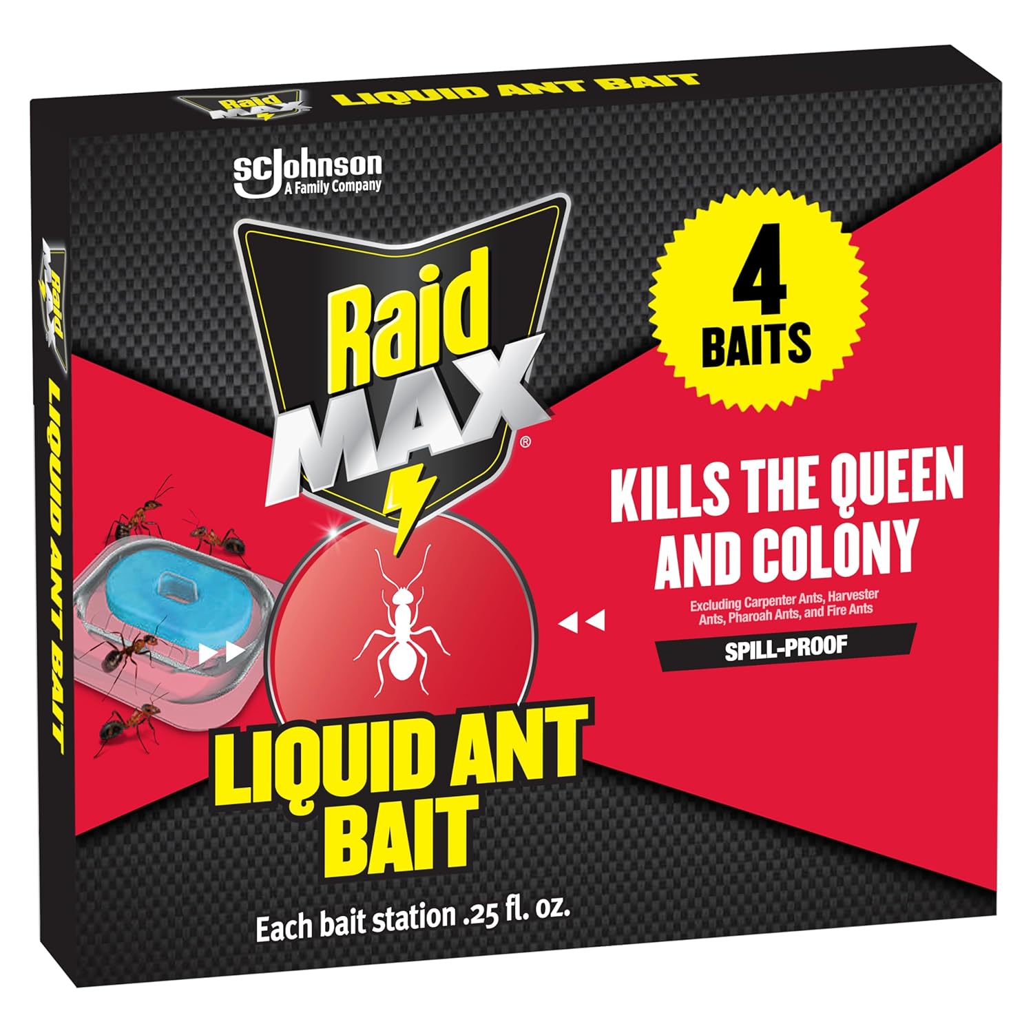 Raid® Max Liquid Ant Bait Kills the Queen and Colony ผลิตภัณฑ์กำจัดมด