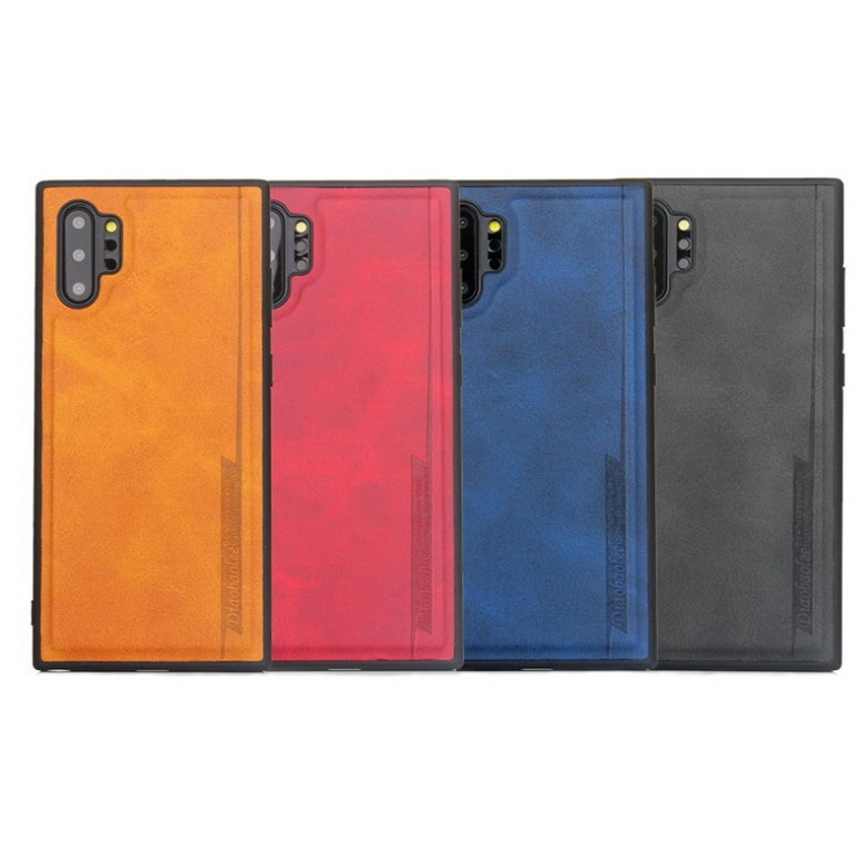 เคส Samsung Galaxy Note 10+ #เคสแบบฝาหลังผิวเคลือบ PU Leather Coated TPU