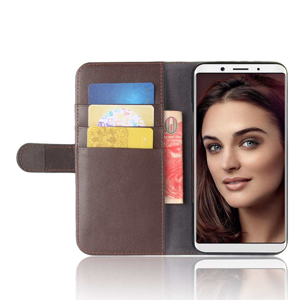 เคส Oppo F5 #เคสสไตล์กระเป๋าสตางค์รูปแบบหนังแท้แยกมีช่องเสียบบัตรเคสคุณภาพดี ราคาเบาๆสบายกระเป๋า