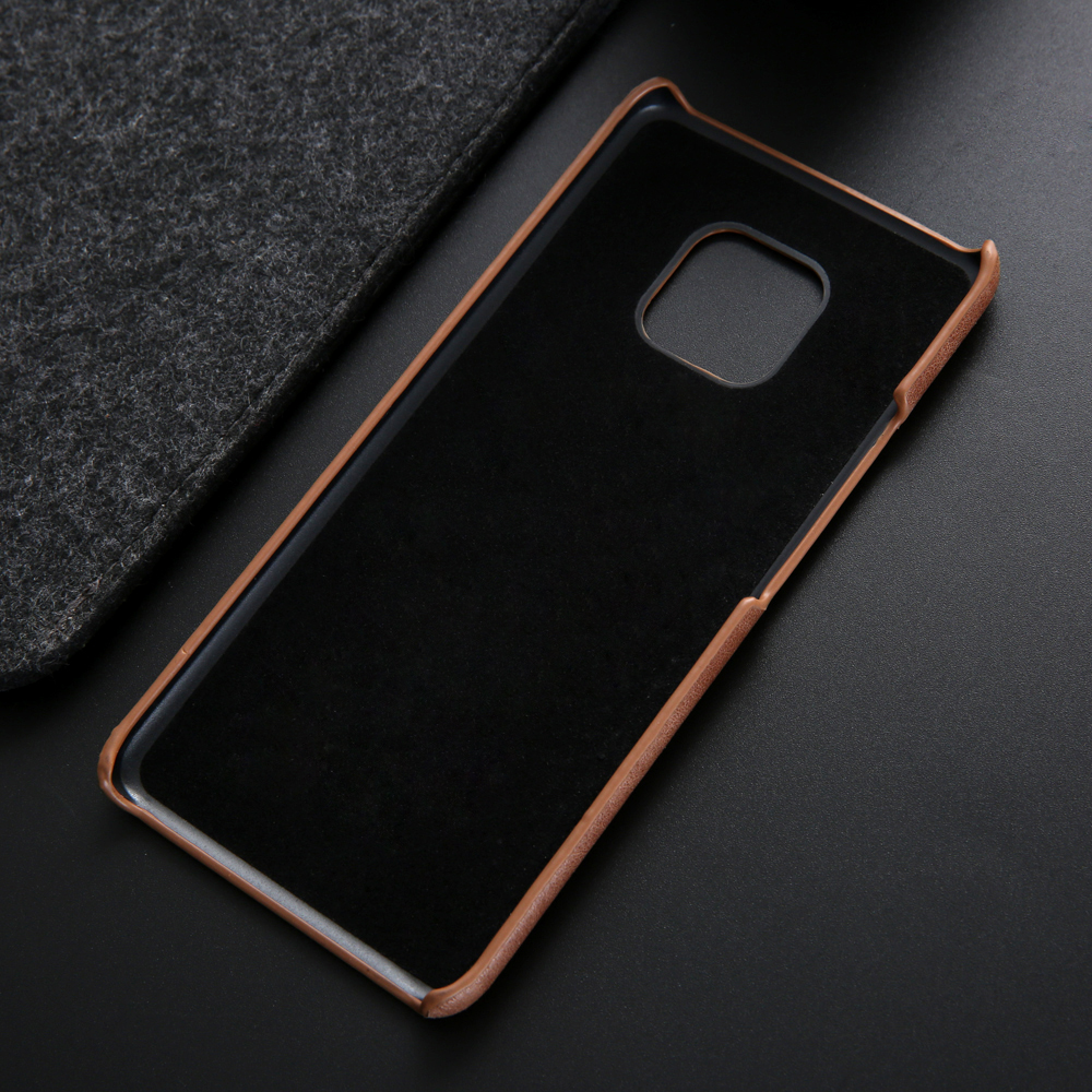 Case Huawei Mate 20 Pro #เคสฝาหลังแข็งเคลือบหนังแท้ Frosted Retro Genuine Leather Coated Hard PC