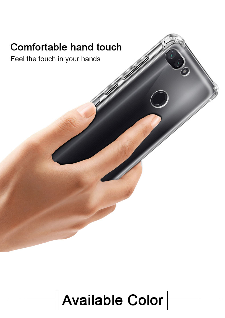 Case Xiaomi Mi 8 Lite #เคสแบบฝาหลัง Skin Feel Anti-drop TPU Case + Explosion-proof Screen Film