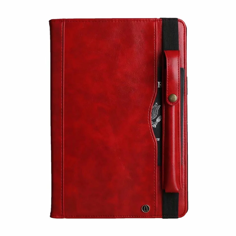 เคส Samsung Galaxy Tab S6 SM-T860 SM-T865 #เคสฝาพับหนัง PU แบบกระเป๋าสตางค์ Retro Horse Crazy พร้อมช่องปากกา