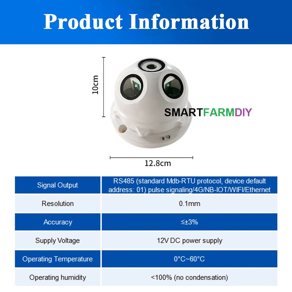 Optical Rain Sensor เครื่องตรวจจับปริมาณน้ำฝน485สถานีตรวจวัดปริมาณน้ำฝน RS485