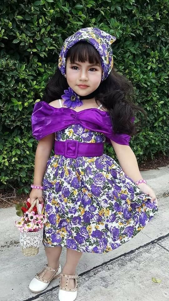 เดรสเด็กย้อนยุค โอบไหล่