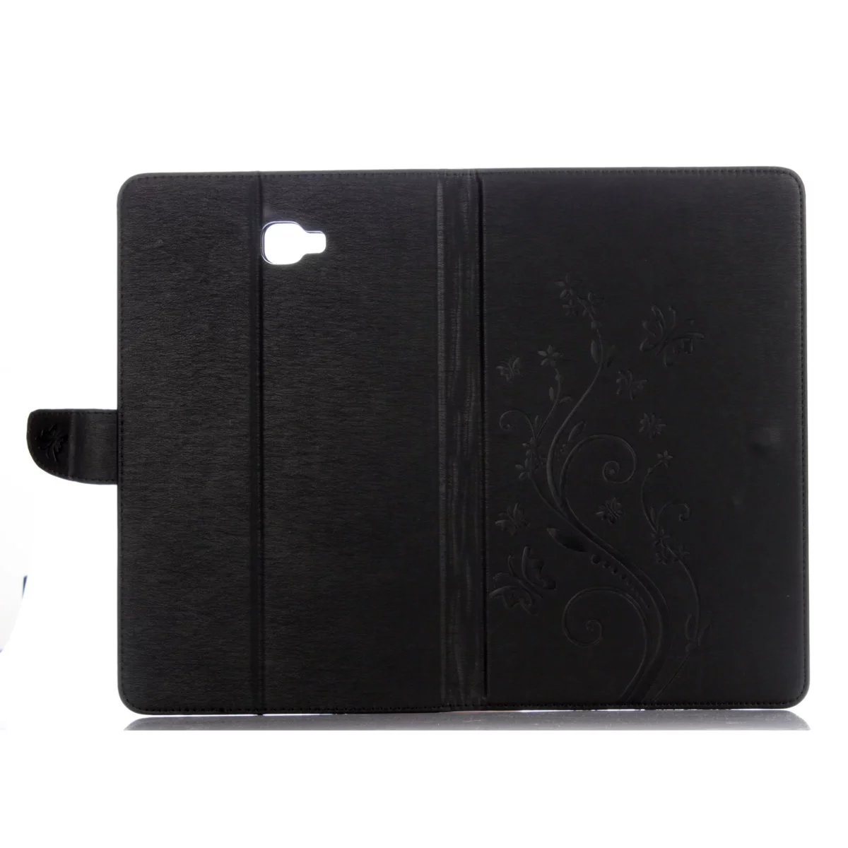 เคส Samsung Tab A 10.1 (2016) T580 T585 #เคสฝาพับแบบกระเป๋าสตางค์ลายผีเสื้อลายดอกไม้