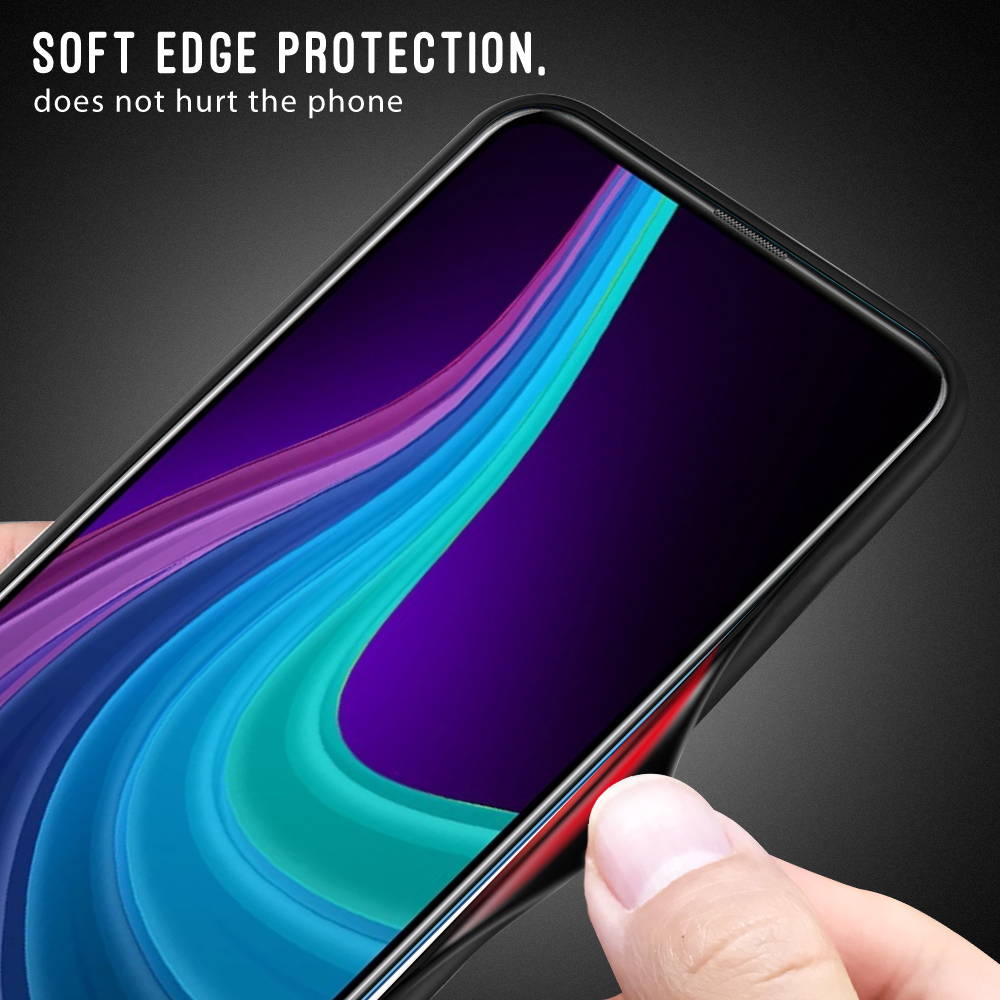 เคส Huawei Y9 Prime 2019 #เคสฝาหลังด้านหลังผิวกระจกนิรภัยไล่ระดับสีขอบนิ่ม Gradient Tempered Glass Back + Soft TPU Edge