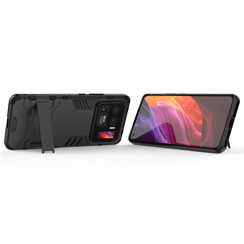 Case Xiaomi Mi 11 Ultra #เคสฝาหลังพลาสติก ไฮบริด TPU + Kickstand