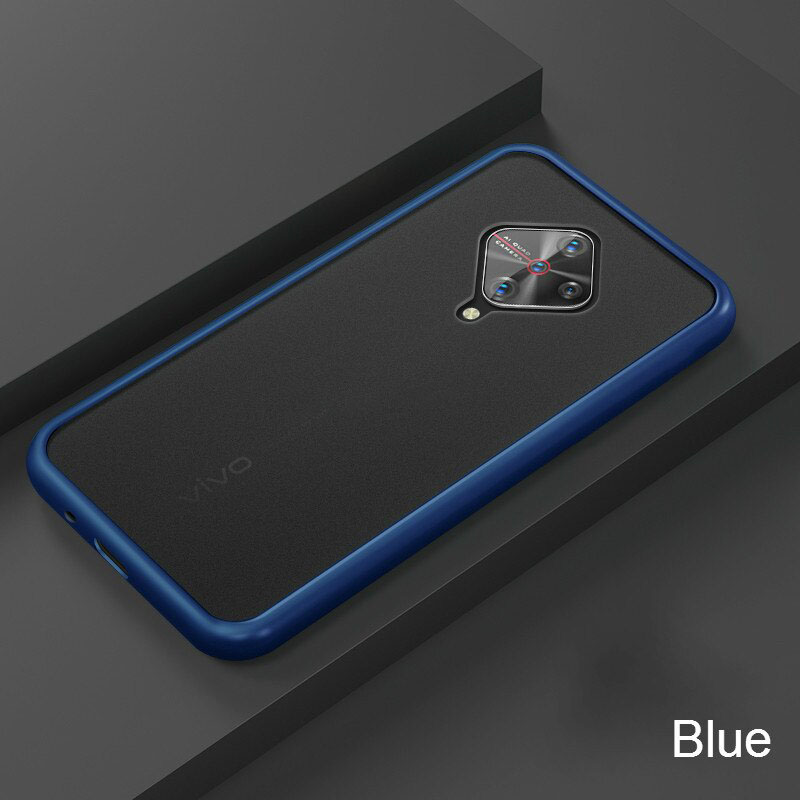 Case Vivo S1 Pro #เคสฝาหลังซิลิโคนโปร่งแสงขอบนิ่ม Frosted Translucent Silicone Case