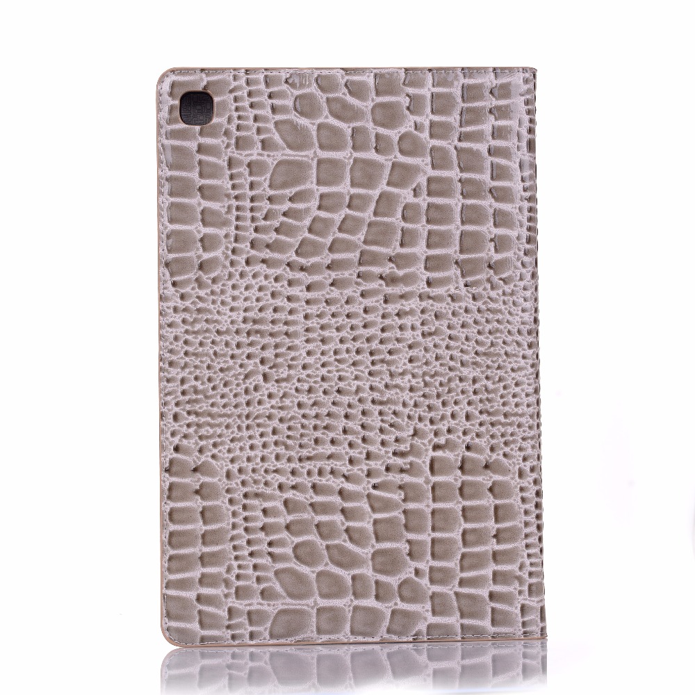 เคส Samsung Galaxy Tab S6 Lite 10.4 SM-P610 P615 P617 #เคสฝาพับแบบกระเป๋าสตางค์ลายผิวหนังจระเข้ Crocodile Texture