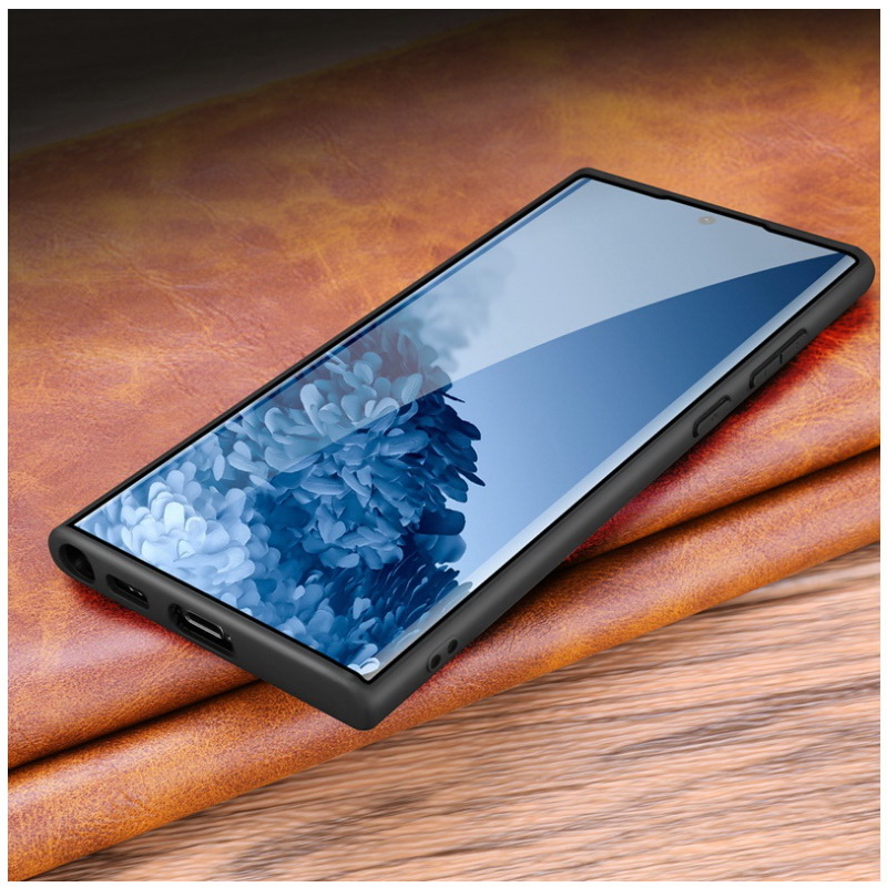 เคส Samsung Galaxy S22 5G #เคสฝาหลังหนังแท้ผิวลิ้นจี่ Luxury genuine leather case
